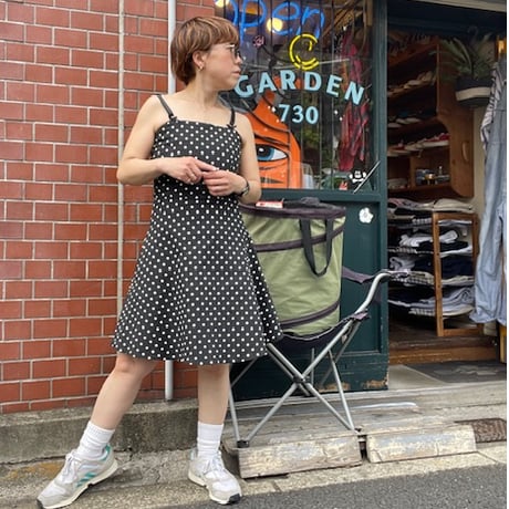[USED]ドット柄 キャミソールワンピース