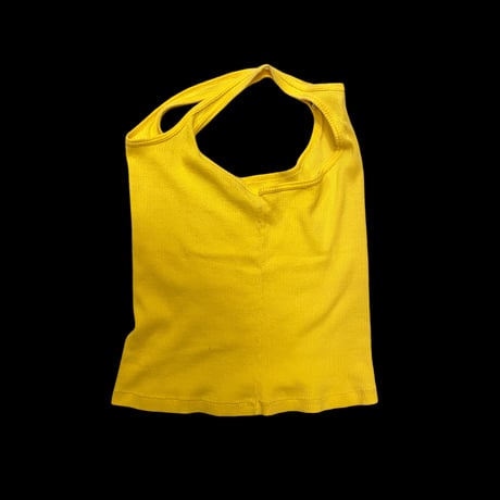 [USED]リブ　Yellowタンクトップ