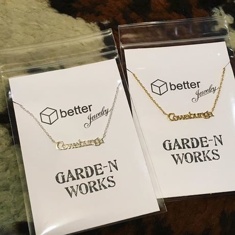 [Better Jewery × GARDE-Nworks]  cowabunga ! ネックレス" GOLD"