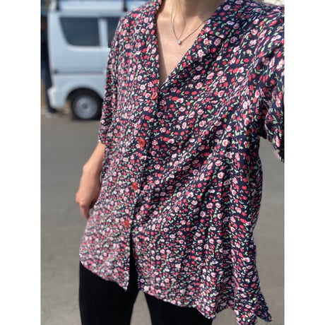 [USED] 花 柄オープンシャツ💐