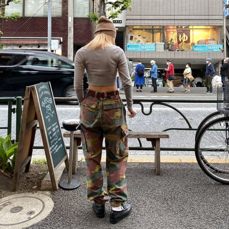 [USED] BELGIE CAMO CARGO PANTS！