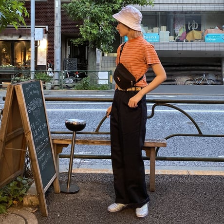 [USED] ORANGE ボーダーTee🧡