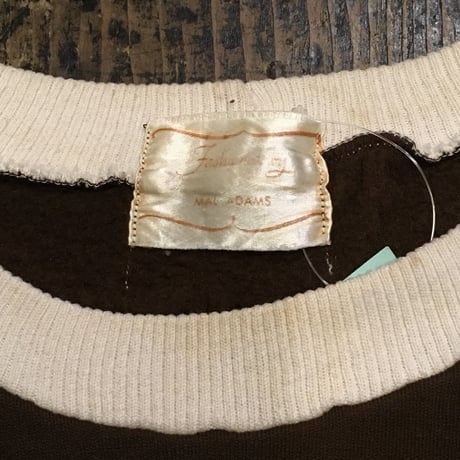 [USED] チョコ色♡ バイカラー SWEAT