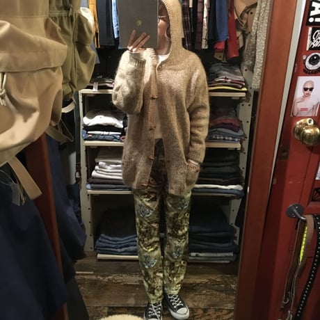 [USED] CAMO風 魚柄 パジャマパンツ
