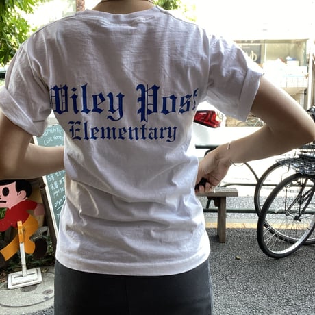 [USED] "WILEY POST  BLUE ANGELS "プリント Tee