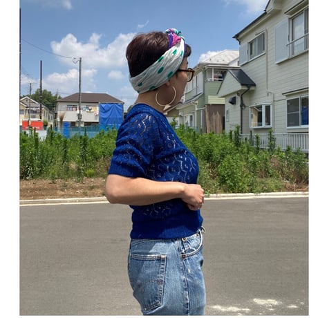 [USED] 半袖ニット  💙