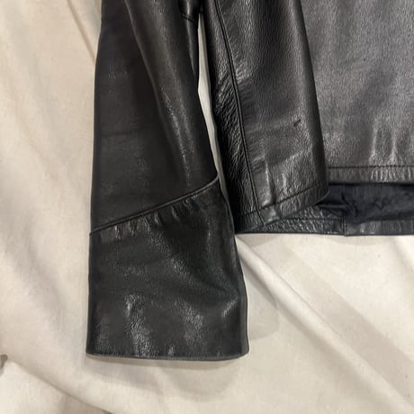 [USED] ラムLEATHER zipper JKT