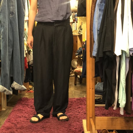 [USED] LINEN タックパンツ