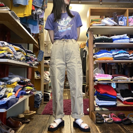 [USED] BEIGE CARGO PANTS！
