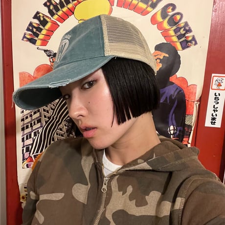 [USED]WOOD LAWN SCHOOL MESH CAP🇺🇸