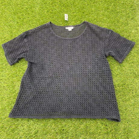[USED]  Cotton メッシュ S/S Tee / BLACK
