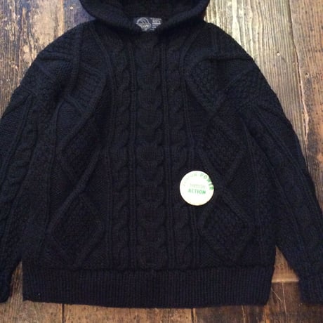 [USED] ARTESANIA Big Size ケーブルニット パーカー