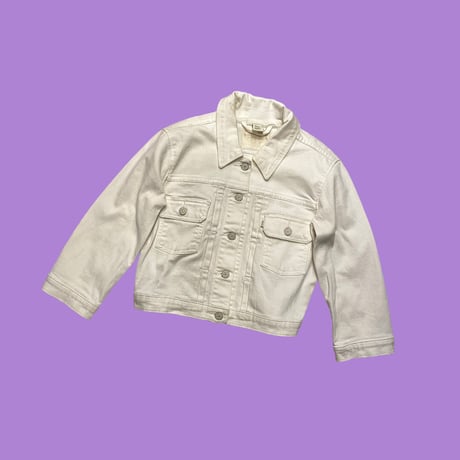 [USED] Levis Ladys WHIGHT DENIM JACKET