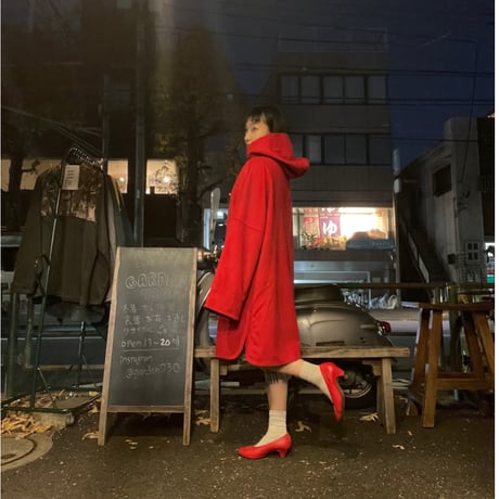 [USED] 真っ赤な デザイン ダッフルコート