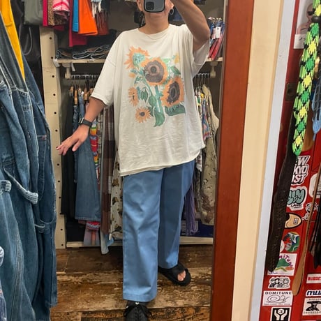 [USED]  90's  ONEITA "ひまわり" Tee