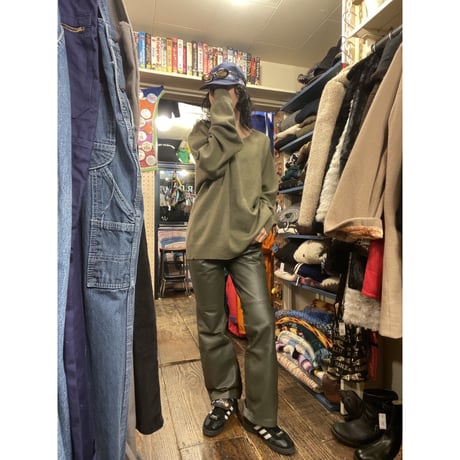 [USED] フレアのReal Leather PANTS