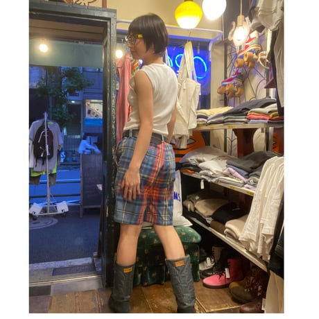 [USED]Tommy Hilfiger チェックshorts w33