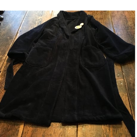 [USED]  ネイビー肉厚パイルガウン