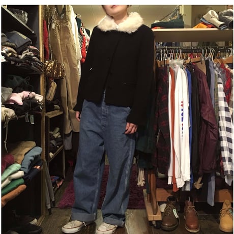 [USED] アニエスb ファー襟付き WOOLジャケット