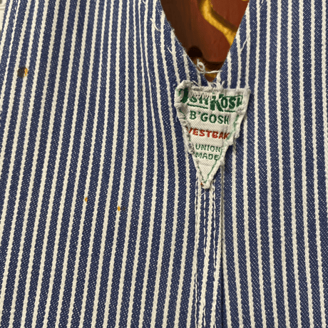 [USED]  "OshKosh B'gosh" ヒッコリーOVERALL