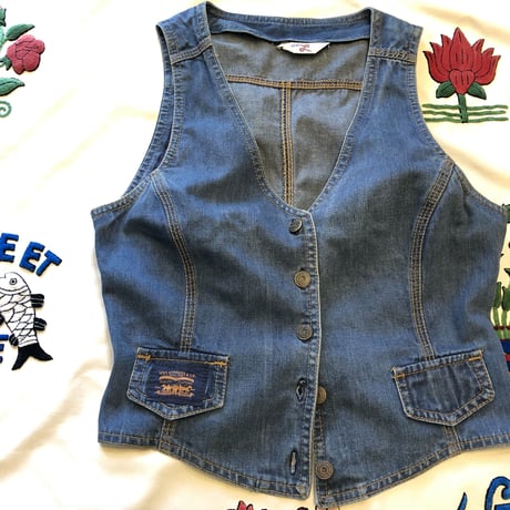[USED] 70's Levis Ladys DENIM VEST ♡