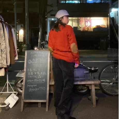 [USED] BLACK 太畝コーデュロイPANTS