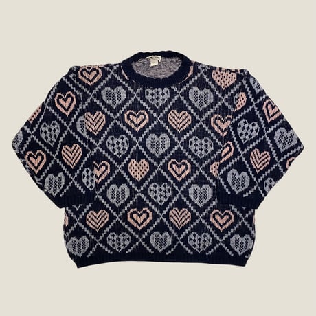 [USED] made in U.S.A. HEART ACRYL KNIT♡