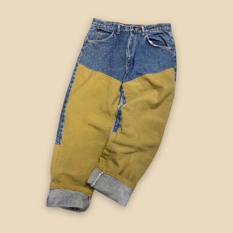 [USED] wrangler ダブルニー DENIM PANTS！