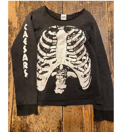 [USED]  90's GOOD PRINT skeleton BONE Tee