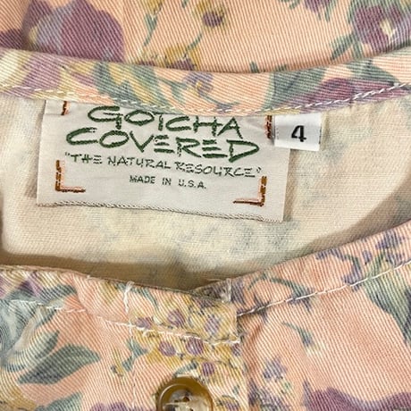 [USED] ボタニカル柄🌼COTTONサロペット