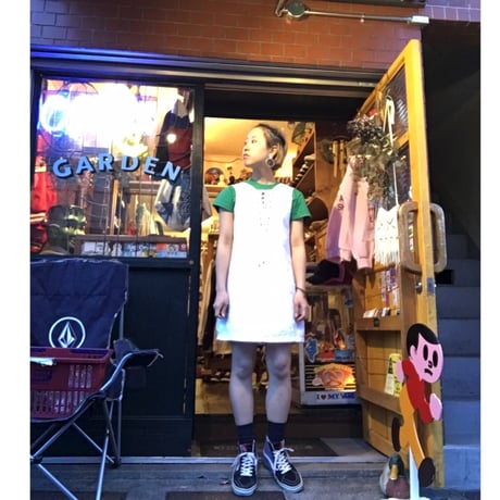 [USED] white COTTON miniワンピース
