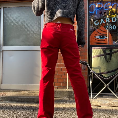 [USED]Dickies❤️Red コーデュロイパンツ