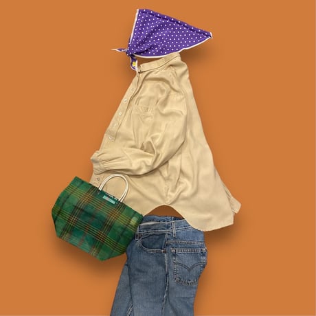 [USED] Ralph Laurenドット三角スカーフ