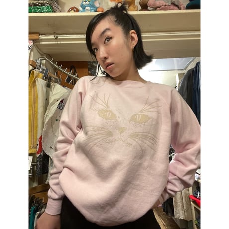 [USED]”Hanes Her Way＂ 猫ちゃん SWEAT ♡