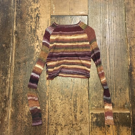 [USED] 秋色Short Knit Tops