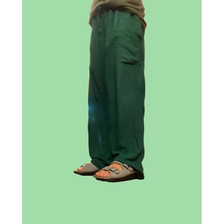 [USED]  INDIA RAYON リラックス EASY PANTS