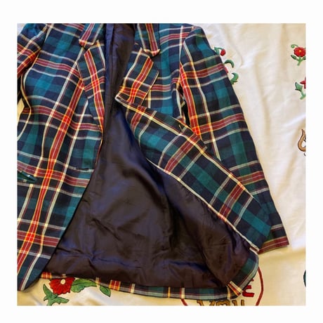 [USED] タータンチェック テーラードJACKET