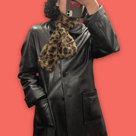 [USED] フェイクファー🐆🤎マフラー