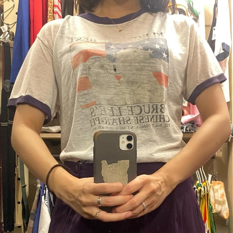 [USED] BRUCE LEE'S CHINESE SHAR-PE RINGER TEE！！！！！