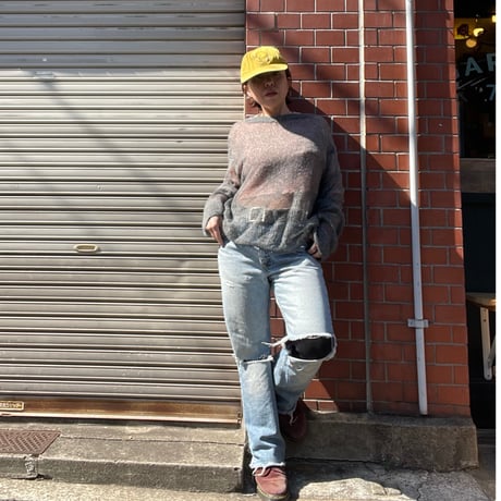 [USED] モヘアシースルーニット