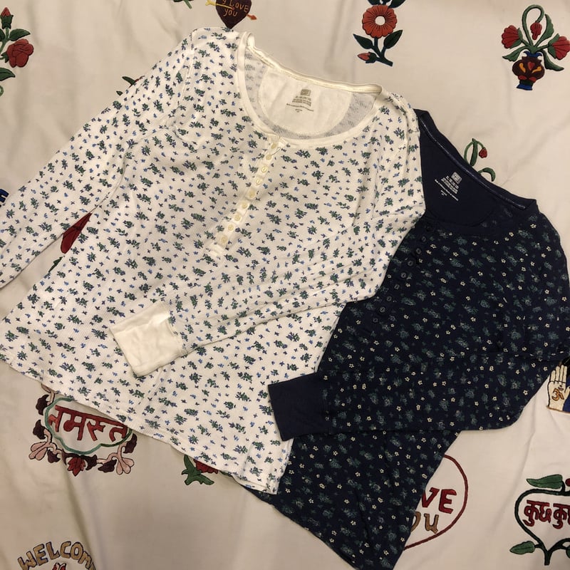 USED] ヘンリーネック 花柄サーマル | garden730