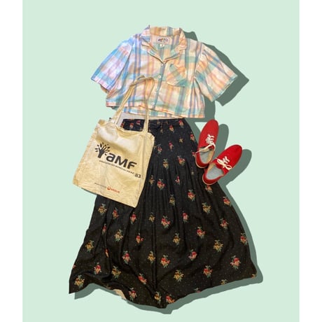 [USED] ショート丈 チェックシャツ ♡