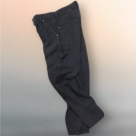 [USED] BLACK denim painter pants W30/L29