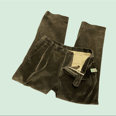 [USED] 太畝コーデュロイ🫒オリーブ PANTS
