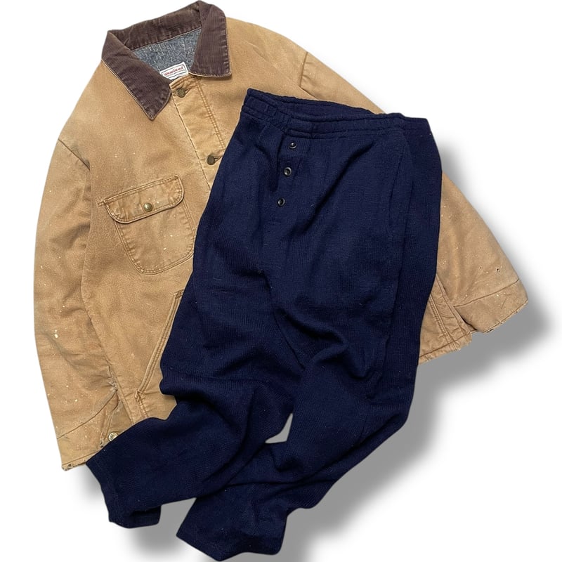 70s ~ 80s vintage 襤褸 ボロ サンフェード ワークジャケット USED] 