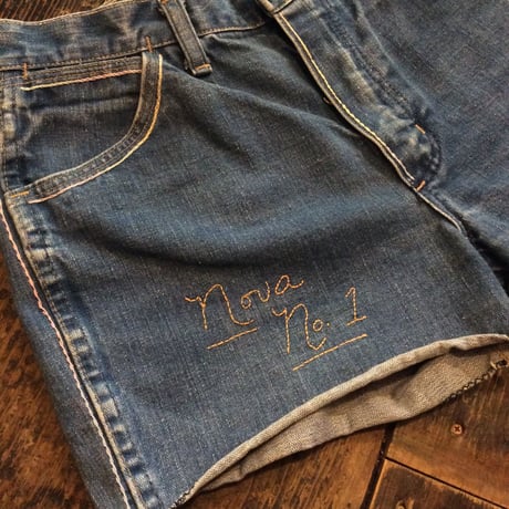 [USED] 手刺繍 70's Wrangrer CUTOFF DENIM / W29