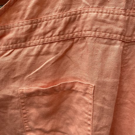[USED] vintage LINEN オーバーオール