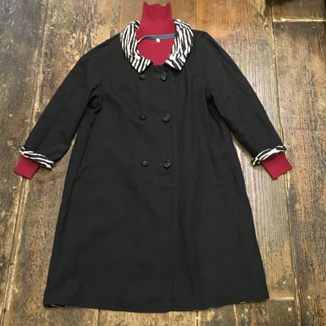 [USED] ゼブラ柄リバーシブルコート