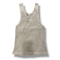 ［USED］White COTTONメッシュTANKTOP