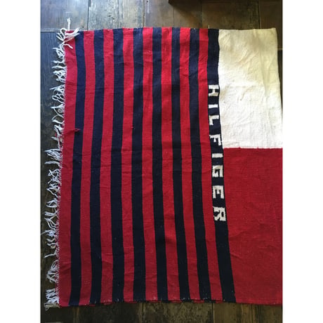 [USED] TOMMY HILFIGER 大判 ラグ 125cm×200cm